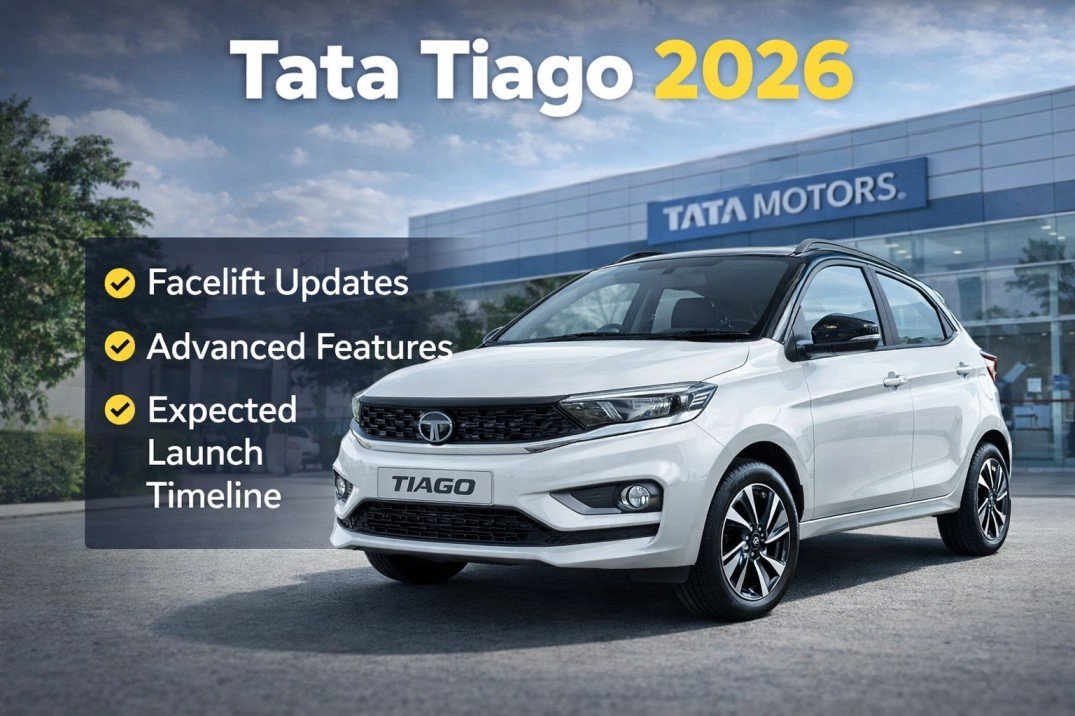 Tata Tiago 2026 hatchback showcasing expected facelift design and modern features