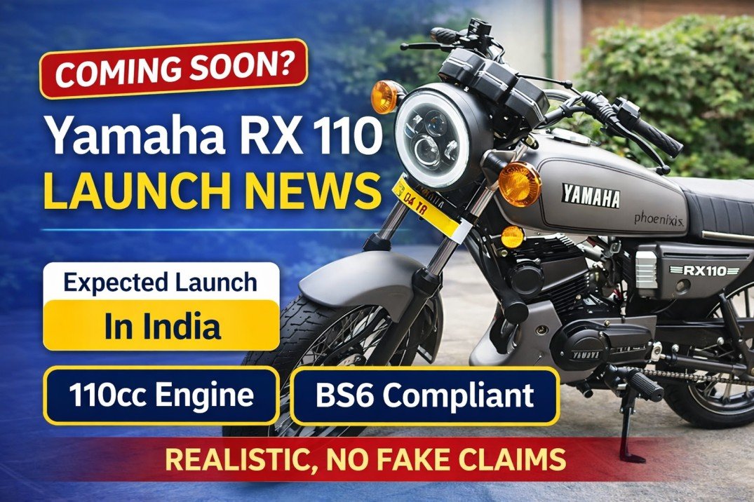Yamaha RX 110 motorcycle expected launch news in India with 110cc BS6 engine