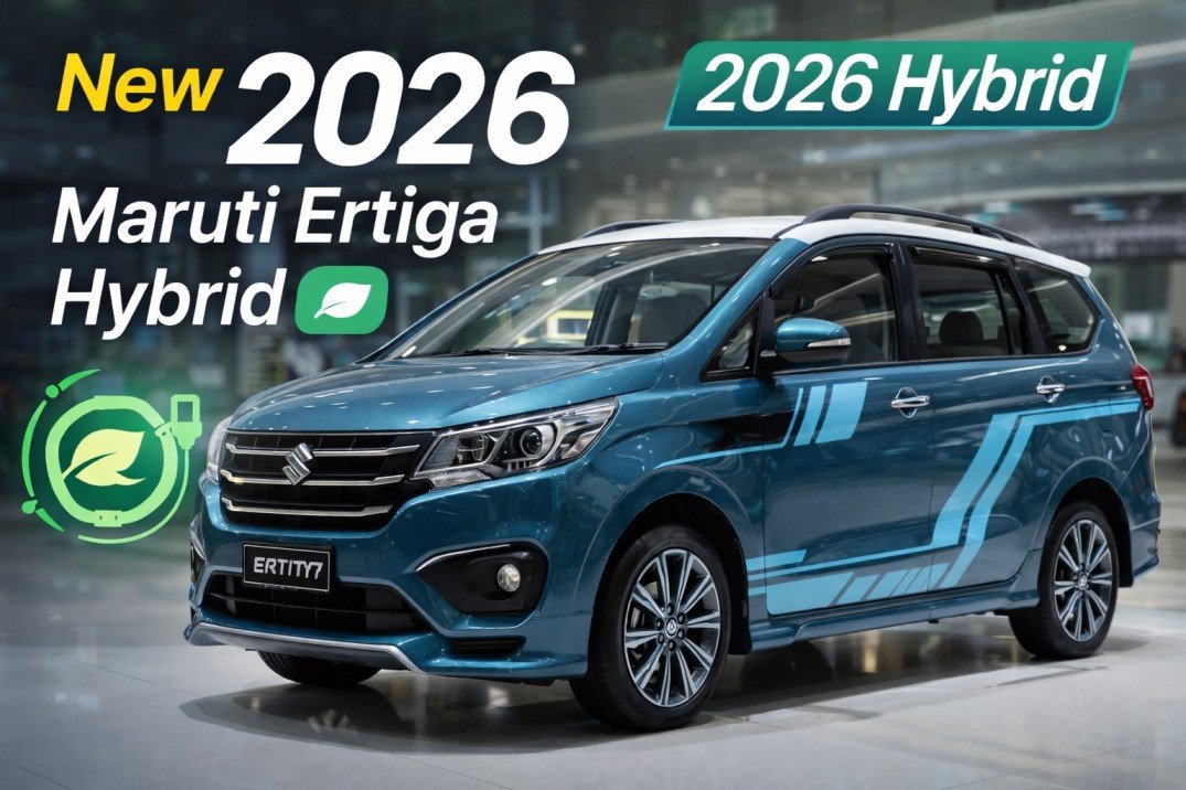 New 2026 Maruti Ertiga Hybrid MPV with petrol-hybrid technology and modern design
